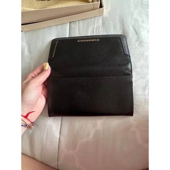 Burberry Long Black Continental Wallet